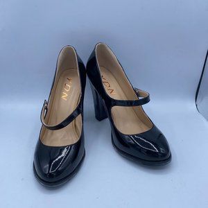 YDN Pointed Toe Chunky High Heels Mary Jane Shoe